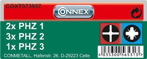 Connex COXT973957 Bit-Satz PHZ, Magnethalter, 7-teilig - 2