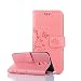 Produktbild Nokia 6 Hülle, Nokia 6 Schutzhülle, Alfort Carving Lederhülle Fashion Design Premium PU Leder Hohe Qualität Tasche Case Cover Kasten Abdeckung Wallet für Nokia 6 5.5" Smartphone Funktion Standfunktion Unterstützte Telefone und Magnetverschluss mit Schmetterling ( Rosa )