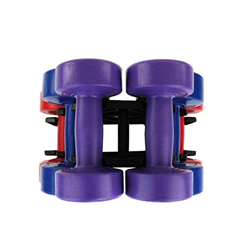 Generic me Gym Trainingyl Hand Vinyl Hand Dumbbell Workout Weight Including Stand Set 12Kg Home Gym Training Dumbbell Work