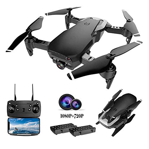 Macro Drone Plegable de Alta definición aérea Fotografía Profesional Negro Pequeños Aviones de Doble cámara de Seguimiento automático Bolsa de Almacenamiento Multicargador