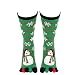 Produktbild Alexsix Christmas Cartoon Santa Snowman Print Multicolor Toe Socks Five Finger Cotton Funny Socks