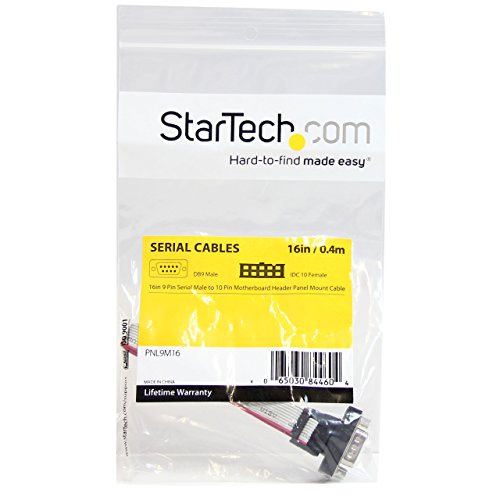 StarTech.Com PNL9M16 10-polig Motherboard Poligheader auf serielles DB9 Kabel (40 cm) - 4