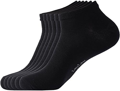 Laulax 6 Pairs Finest Combed Cotton Arch Support Trainer Socks