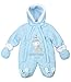 BabyPrem Premature Baby Snowsuit Clothes Lined Boys Girls Zebra BLUE NEWBORN