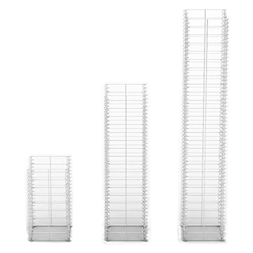 vidaXL 3er Set Gabione Steinkorb Gabionen Wand Drahtkorb Steingabionen Mauer Säule - 3