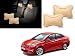 Autopearl - Premium Make Beige Dots CV Car Neck Rest Pillow For - Hyundai Verna_Fluidic_4s RS.489.00
