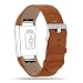 Produktbild Für Fitbit Charge 2 Armbänder Leder Band, verstellbare Ersatz-Sportbänder für Fitbit Charge 2 Fitness Armband