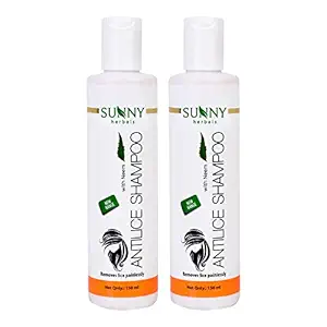 Sunny Anti Lice Shampoo With Neem & Camphor For Lice & Eggs | Relieves Itching From Lice Bite & Prevents Re-infestation | Painless lice removal | Safe For Children, Women & Men 150ml (Pk 2)