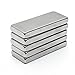 Produktbild eFeel (5 Stück) starker Block Bar Neodym 10 mm Länge x 5 mm Breite x 2 mm Dicke Neo DIY Craft Starke Rare Earth NdFeB dünn Magnete