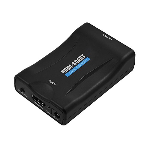 InVaFoCo HDMI auf SCART Konverter / HDMI SCART Wandler, Composite Video HD Stereo Audio for SKY Blu Ray DVD APPLE TV PS3