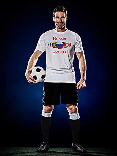 ElevenSports Russland Trikot günstig EM/WM weiss – Geschenke für Kinder,Jungen,Baby. Fußball T-Shirt/Puplic Viewing mit der Lieblingsmannschaft