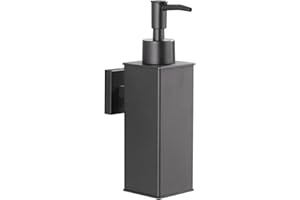 BGL Black Soap Dispenser, Wall Mounted Hand Wash Dispenser,304 Stainless Steel Liquid Dispenser for Daily Use