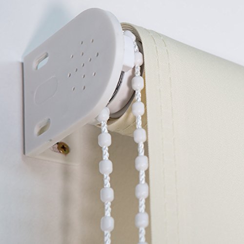 Sichtschutzrollo 1,4 x 2,3 m in beige Außenrollo Balkon Sichtschutz Beschattung Windschutz Rollo - 4