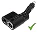 Produktbild PRAKTISCHER PREMIUM 2fach VERTEILER für KFZ Zigarettenanzünder Stecker 12V mit LED-Anzeige EXTREM STABIL