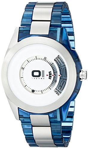 The One Herrenanaloguhr Turning Disc AN08G05 stahl / blau/wei/silber