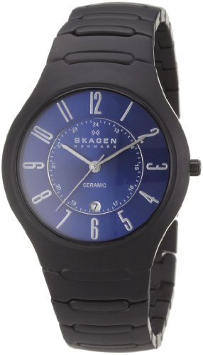 Skagen Herren-Armbanduhr Analog Quarz Keramik 817LBXNC