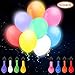 Produktbild omitium LED Luftballons, 40 Stück Leuchtende Luftballons 8 Farben LED Ballons Einfach zu bedienen Bunt Ballons Festival Dekor Bunte Helium Luftballons für Hochzeit, Party, Geburtstag, Weihnachten