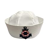 gorra marinera niña TAMAÑO UNIVERSAL - robusto, fácil de usar y que se ajusta perfectamente: el casco para adultos y niños está hecho de poliéster y, debido al tamaño ajustable, debe caber en cada cabeza.
