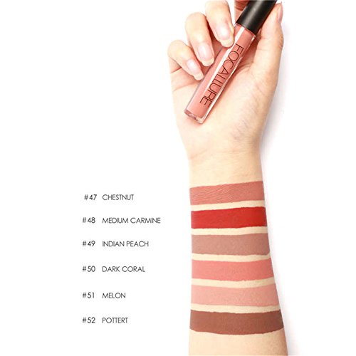 Petansy 12 Farben Nude Matte Lip Gloss Langlebig Wasserdicht Samt Lippenstift - 4