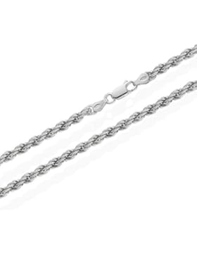 NKlaus echte 925er Sterlingsilber Kordel Kette Silberkette 45cm 3,00mm 12,5gr 5699
