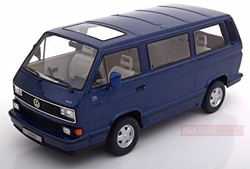 KK SCALE KKDC180141 VW BULLI T3 MULTIVAN 1992 METALLIC BLUE 1:18 DIE CAST MODEL