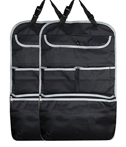 Preisvergleich Produktbild ZOLLNER24 2er Set Rückenlehnenschutz mit Verschlusstasche und Kühlfach