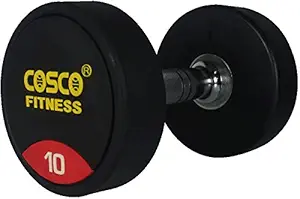 cosco 10 kgs Round Dumbbell - Rubber