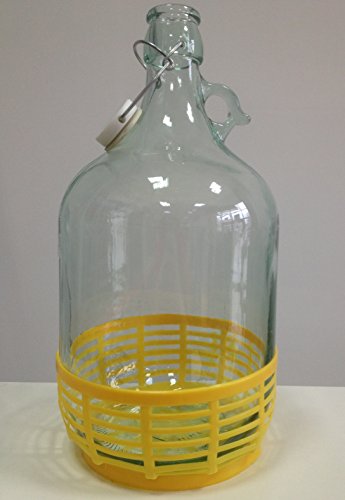 SET 24tlg. FLASCHE GÄRBALLON + STOPFEN + GÄRRÖHRCHEN + BÜGELVERSCHLUSS 5L BDP5D - 2