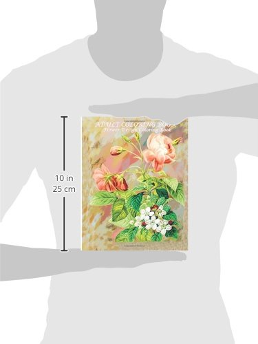 Adult Coloring Book Flower Design Coloring Book: Coloring Book Flowers for Relaxation