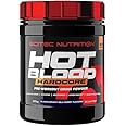 Scitec Nutrition Hot Blood Hardcore, pre-Workout Drink Powder with Amino acids and creatine, 375 g, Blackcurrant Goji Berry