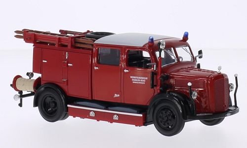 Preisvergleich Produktbild Mercedes TLF-15, Werkfeuerwehr Daimler-Benz Sindelfingen, 1950, Modellauto, Fertigmodell, Lucky Die Cast 1:43