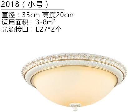 Osradmd European Style Bedroom Lamp Ceiling Entrance Aisle Lamp Simple European Pastoral Warm Children'S Room Round Ceiling Lamps,2018 Trumpet