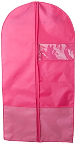 Caeser Archy Clothes Covers Protector Bags Dustproof Garment Suit Hanging Pocket Storage Bag(M,Red)