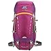 Produktbild Eshow Unisex Trekkingrucksäcke Wanderrucksäcke Reisenrucksack Camping Outdoor Reisen Sport Wandern Trekking Rucksäcke 40L mit Regenhülle, Rosa