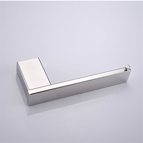 Aothpher Toilettenpapierhalter aus Edelstahl, matt | hochwertiger Klopapierhalter – WC-Papierhalter zum Bohren ohne Deckel, 18*7.5*3 cm - 4