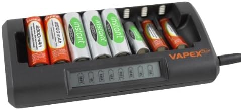 Digital Additions® Fast 8 Battery Smart Charger for 1-8 AA or AAA Ni-MH with LCD Charge Display