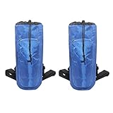 B Baosity 2X Oxygen Backpack Holder Portable Oxygen Tank Carrier Bag Cylinders Bottle with Adhustable Straps - Outdoor, Home, Travel (Blue)