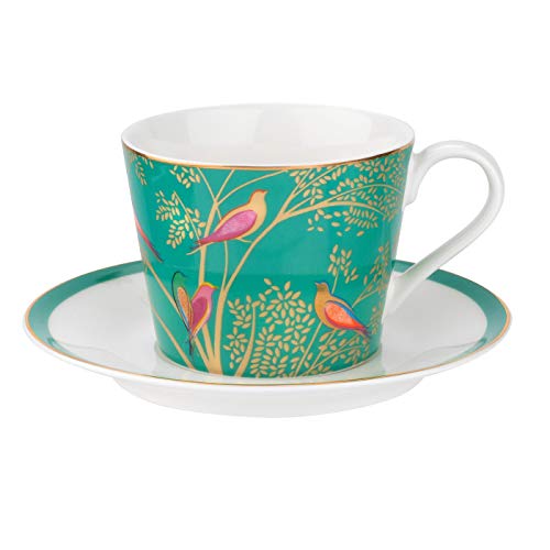 Sara Miller for Portmeirion Tasse et Soucoupe, Céramique, Green, 230 x 185 x 95 cm