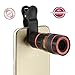 Easypro™ Samsung Galaxy S7 Edge Compatible Universal 8X Zoom Mobile Phone Telescope Lens with Adjustable Clip Mobile Phone Lens with Adjustable Clip Holder RS.999.00