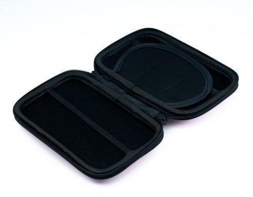 QUMOX 2.5 HDD Tasche Hartschale für tragbare Festplatte Case Doppelverschlus Rosa - 4