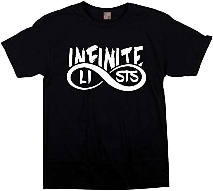 Infinite Lists Black T-Shirt - Kids &amp; Adult Sizes. (Medium)