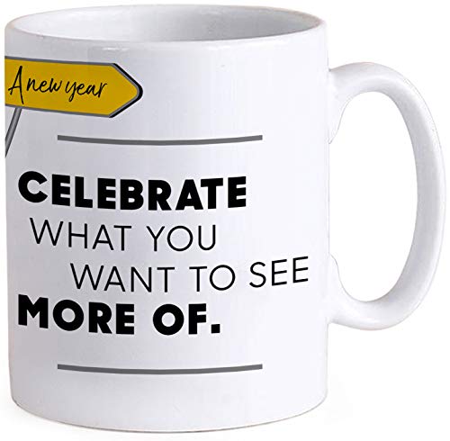 TIED RIBBONS New Year Gift for Boss, Corporate Gifting, Collegues, Motivational Quotes Printed Coffee Mug(325 ml)