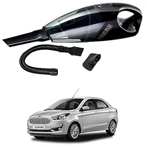 Oshotto - 100W Heavy Duty Super Suction 12V Car Vacuum Cleaner Compatible with Ford Aspire - Black