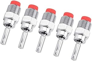 HEEPDD Poidło dla świń, 5 szt. miedziana nasadka ze stali nierdzewnej, automatyczny podajnik do picia, podajnik wody, system nawadniania drobiu dla macior prosiąt