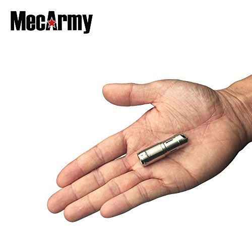 MecArmy Illumine X-1 die weltweit kleinste USB Schlüsselbundlampe mit 130 Lumen für 10180er Akku , Mini-Taschenlampe. - 2