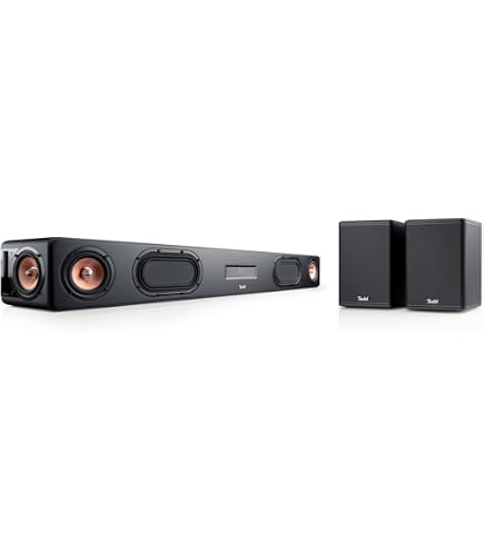 Teufel CINEBAR LUX Ambition – Soundbar Con Subwoofer, Dolby Audio, WLAN, Bluetooth, Multiroom E Suono 3D - Nero - 4
