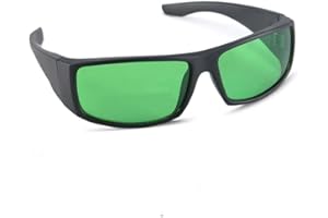 MILYN LED Grow Room - Gafas de protección para invernaderos de interior, invernaderos, hidroponía, reflejo UV 400, iluminación LED intensa, protección ocular óptica, lámpara de plantas, gafas de