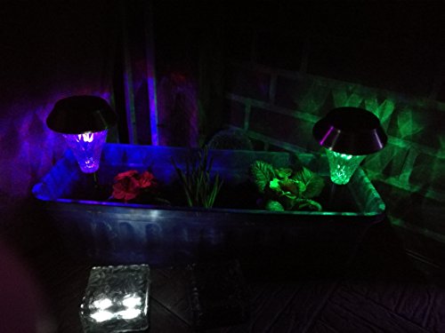 Wetterfestes 4er Set Solar Leuchten mit Fernbedienung – Solar Lampen Set Garten Solar Leuchten Set LED Edelstahl XL Sternenoptik Solar Lampe LED mit Effekten Wegeleuchte Edelstahl Motiv Lampe wetterfest (4er mit Fernbedienung) - 5