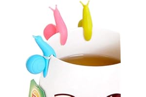 Shop-Story – Set di 5 infusori porta-bustine da tè, a forma di lumaca.