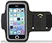 Produktbild bestbuy-24 Sport-Armband für handy smartphone apple iPhone-5 / iphone-5S, neopren Klettverschluß, schwarz Displayschutz, ideal für jogging / walking / sport